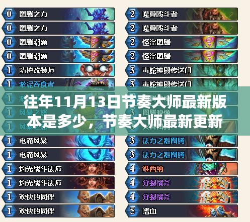 『節(jié)奏大師最新更新背后的故事，友情回憶與陪伴的溫馨之旅 11月版本回顧』
