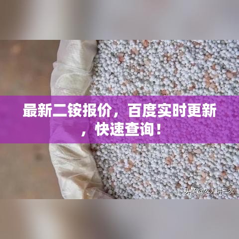 最新二銨報價，百度實時更新，快速查詢！